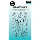 Clear Stamp Eichhörnchen beim Eislaufen 74x105mm