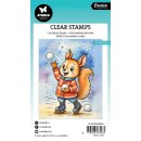 Clear Stamp Eichhörnchen beim Eislaufen 74x105mm