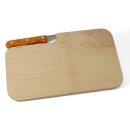 Schneidebrett mit Messer 26x15x1,2 cm