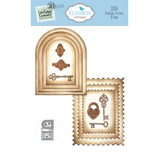 Stanzschablone Romantic Revival Die Postage, Arches & Keys