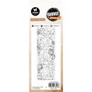 Script Background Grunge Clear Stamp 72x194x3mm