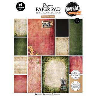 Background Papers A4 Grunge Designer Paper Pad