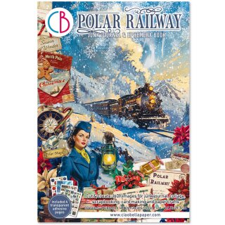 Polar Railway A4 Junk Journal Ephemera Book