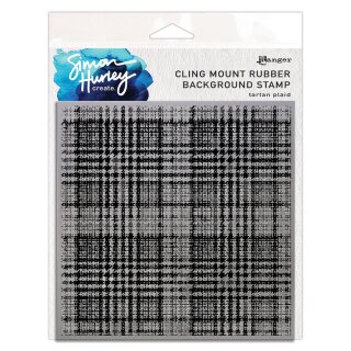 Simon Hurley create. Background Stamps 6x6 Inch Tartan Plaid