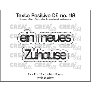 Stanzschablonen Schriftzug: ein neues Zuhause