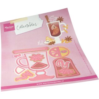 Stanzschablone Glühwein 101x96mm