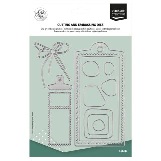 Stanzschablonen Label 13 Stück