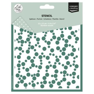 Schablone Random Rounds 15x15 cm
