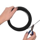 Aludraht geprägtschwarz 2 mm a 30 Meter