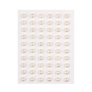Halbperlen, Grösse 6,mm, creme, 60 Stk