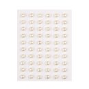 Halbperlen, Grösse 6,mm, creme, 60 Stk