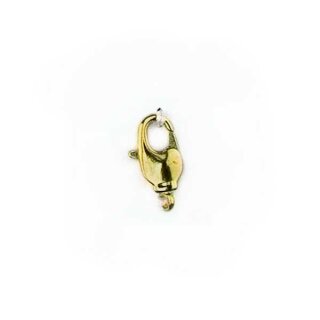 Karabiner mit Drehöse 14mm goldfarben 2 Stk.