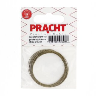 Edelstahldraht 0,4mm Goldfarben4 M