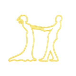 Stanzschablone Hochzeitspaar 65x70mm