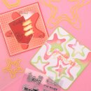 Stanzschablone Sterne gerundet in 5 grössen