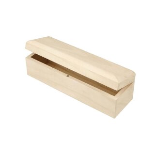 Holzschatulle, Holzbox 185x45x37mm mit Magnetverschluss