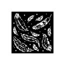 Herbarium Silvae Thick Stencil 12x12cm Feather Pattern