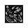 Herbarium Silvae Thick Stencil 12x12cm Feather Pattern