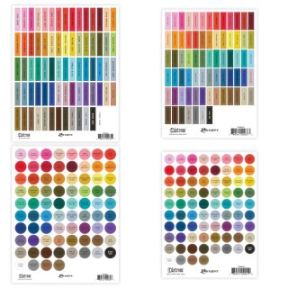 Ranger Tim Holtz Distress Ink Pad Label Sheets schwarze Schrift