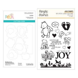Say Cheese Classic Pooh Baby Stamp & Die Bundle Bundle of Joy