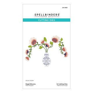 Regal Reflections Etched Dies Regal Blooms