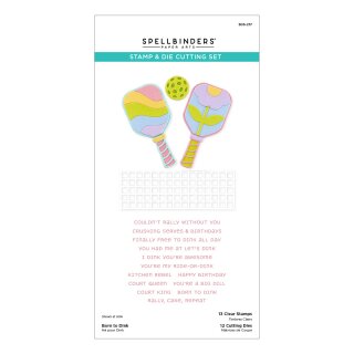 This Is Life Clear Stamp & Die Set Born to Dink