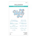 This Is Life Clear Stamp & Die Set Ugh