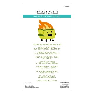 This Is Life Clear Stamp & Die Set Dumpster Fire (SDS-220)