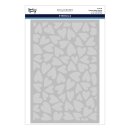 Sending Hugs Stencil Layered Puffy Hearts