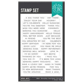 Spring Meadow Clear Stamp Set Everyday Sentiment Strips 2