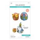 3D Felt Décor Etched Dies Spring Eggs & Flowers