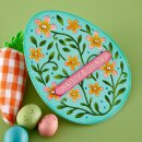 Happy Spring Etched Dies In Bloom Egg