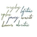 Thinlits Die by Tim Holtz Handwritten Vacation (9pcs)