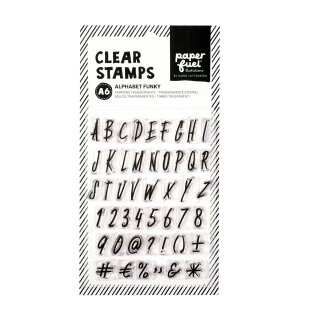 Clear Stamp Alphabet, Zahlen & Zeichen