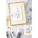 Sizzix Studio Clear Stamp Set 7PK Magnolia by Willow Wolfe