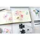Sizzix Studio Clear Stamp Set 11PK Wild Blooms by Willow Wolfe