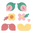 Sizzix Framelits Die Set 15PK Birds & Blooms #2 by Catherine Pooler