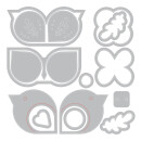 Sizzix Framelits Die Set 15PK Birds & Blooms #2 by Catherine Pooler