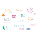 Sizzix Clear Stamps Set 18PK Print & Pattern Hello...