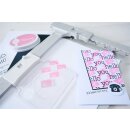 Sizzix Clear Stamps Set 18PK Print & Pattern Hello Sentiments by Catherine Pool