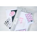 Sizzix Clear Stamps Set 18PK Print & Pattern Hello Sentiments by Catherine Pool