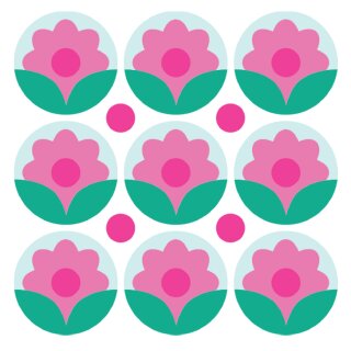 Sizzix Mini Layered Stencils 4PK Print & Pattern Daisy by Catherine Pooler