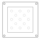 Sizzix Mini Layered Stencils 4PK Print & Pattern Daisy by Catherine Pooler