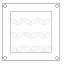 Sizzix Mini Layered Stencils 4PK Print & Pattern Daisy by Catherine Pooler