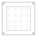 Sizzix Mini Layered Stencils 4PK Print & Pattern Patchework Tile by Catherine Poole