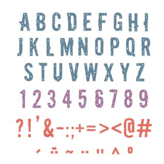 Sizzix Thinlits Die Set 43PK Typography by Seth Apter