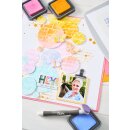 Sizzix A5 Stencil 4PK Words and Numbers by Vicki Boutin