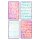 Sizzix A5 Stencil 4PK Words and Numbers by Vicki Boutin
