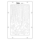 Sizzix A5 Stencil 4PK Stitched Florals by Vicki Boutin