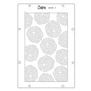 Sizzix A5 Stencil 4PK Stitched Florals by Vicki Boutin